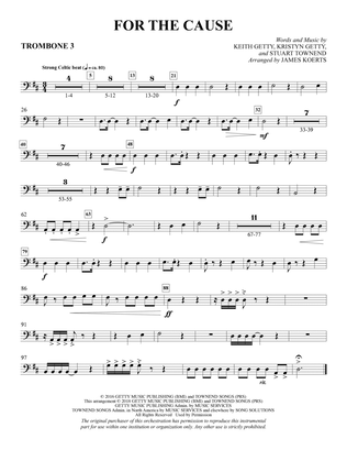 For the Cause (arr. James Koerts) - Trombone 3