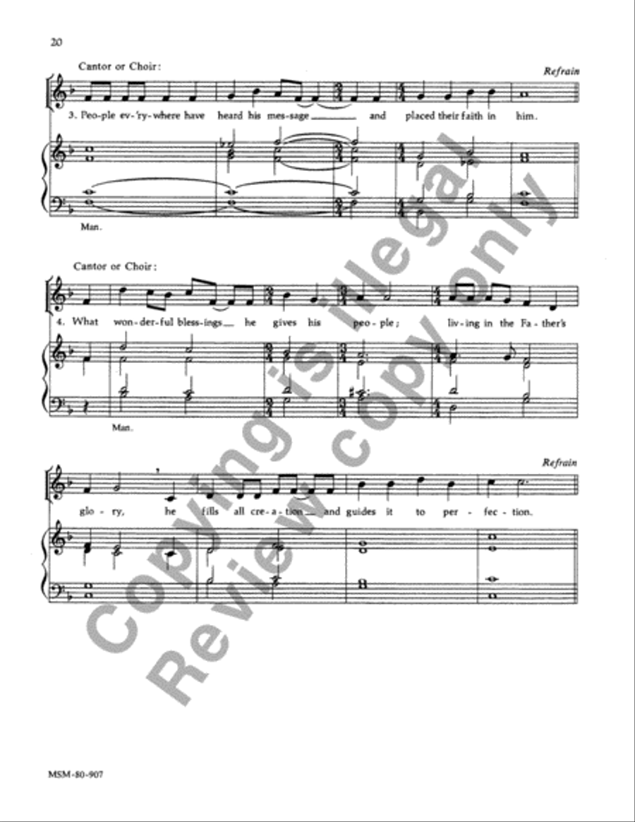 Rite of Christian Initiation of Adults 4-Part scores gallery preview page 19