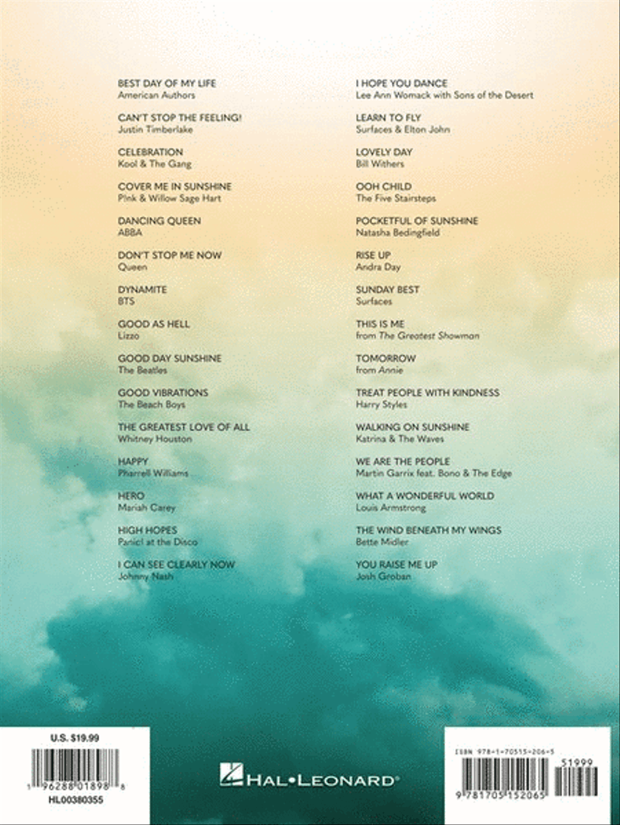 Happy, Rise Up & More Uplifting Songs Piano, Vocal, Guitar scores gallery preview page 7