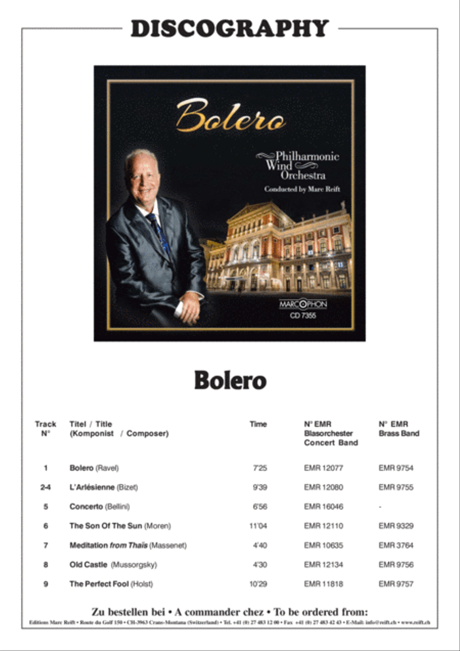 Bolero Concert Band scores gallery preview page 2