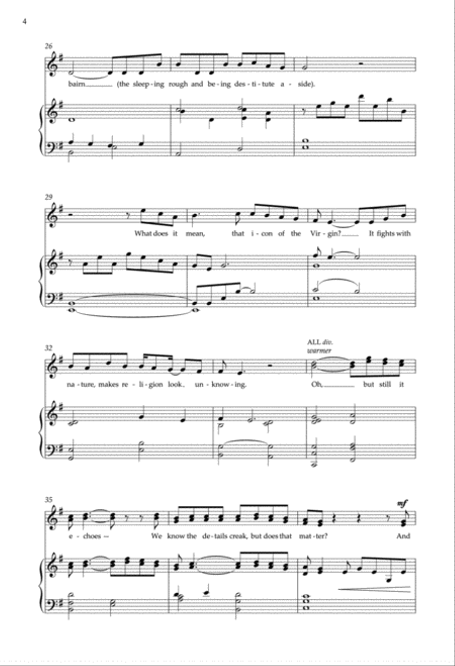 Lullaby of Winter from Enchanted Carols Women's Choir scores gallery preview page 4