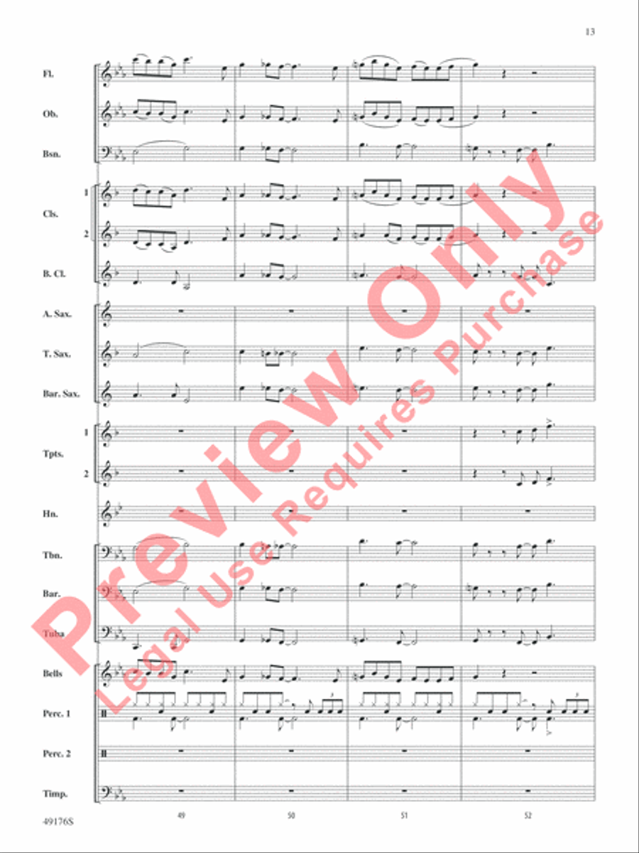It's All Right Concert Band scores gallery preview page 14
