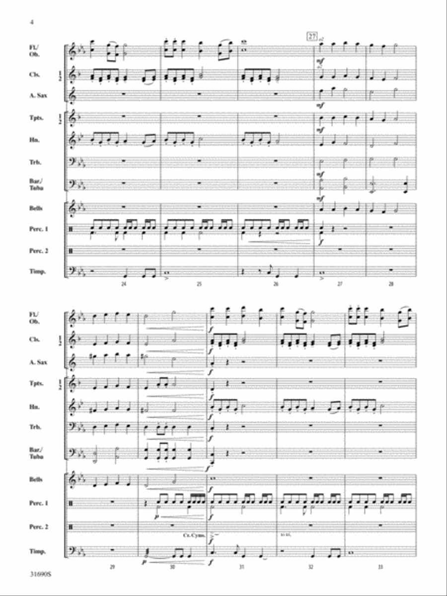 Big Raven: Score Concert Band scores gallery preview page 4