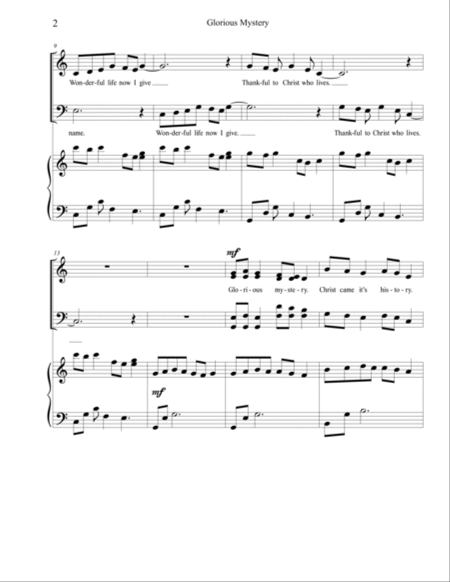 Glorious Mystery 4-Part scores gallery preview page 2
