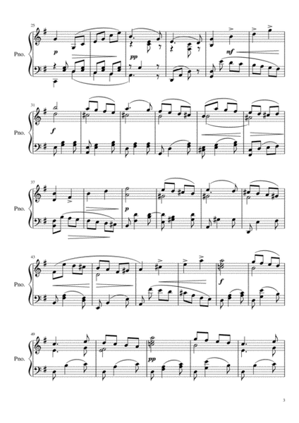 Spring Song by Frank Bridge arranged for piano solo