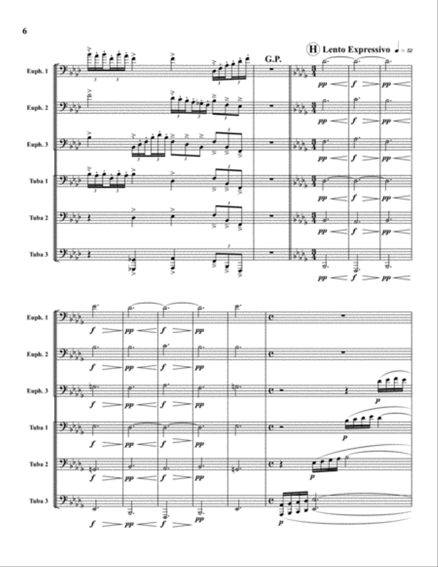 In Memoriam Euphonium scores gallery preview page 6