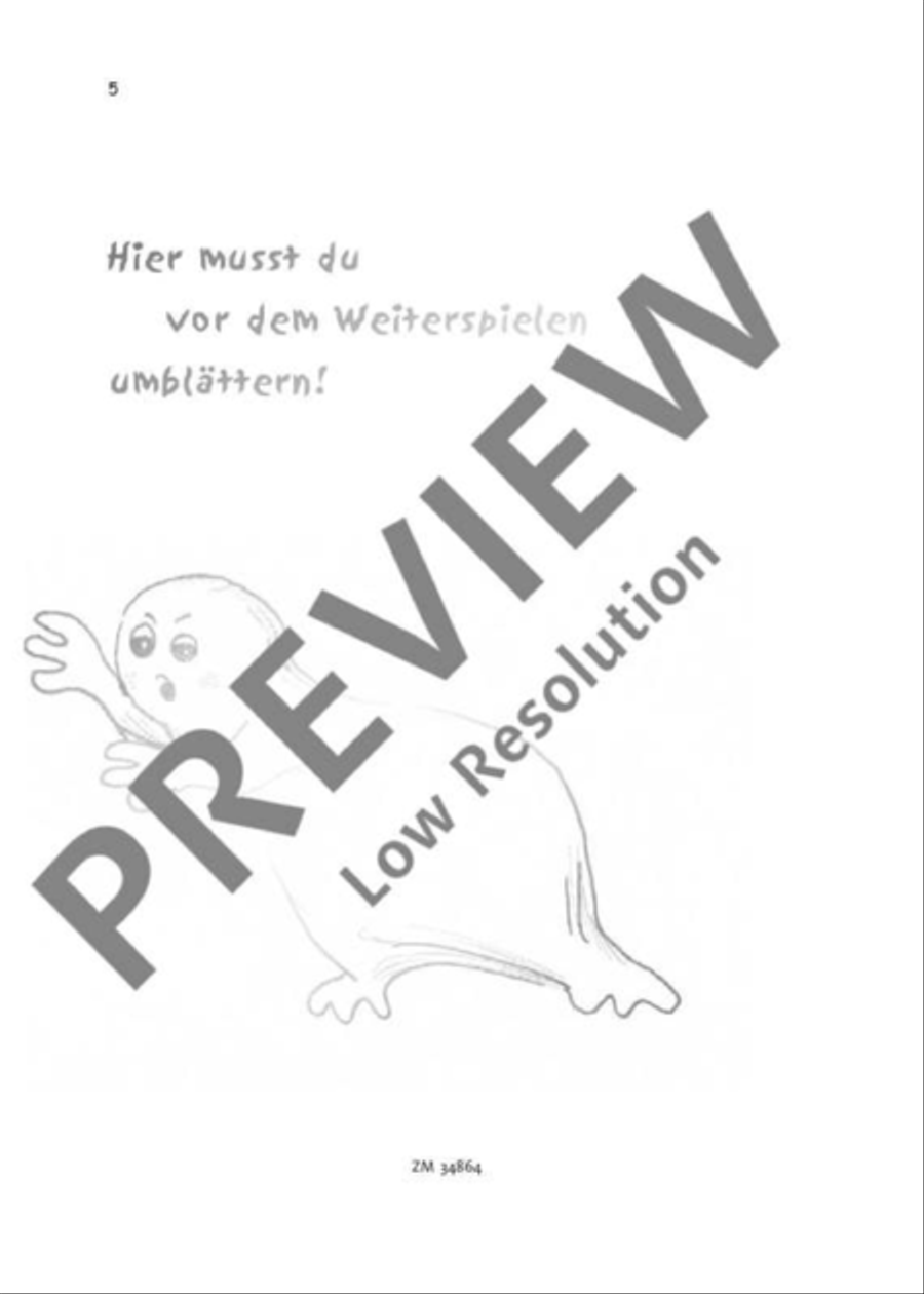 Das kleine Gespenst Huschwusch Recorder scores gallery preview page 6