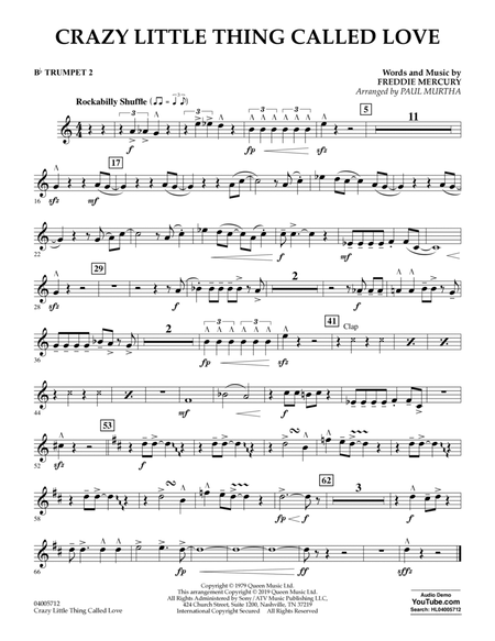Crazy Little Thing Called Love (arr. Paul Murtha) - Bb Trumpet 2