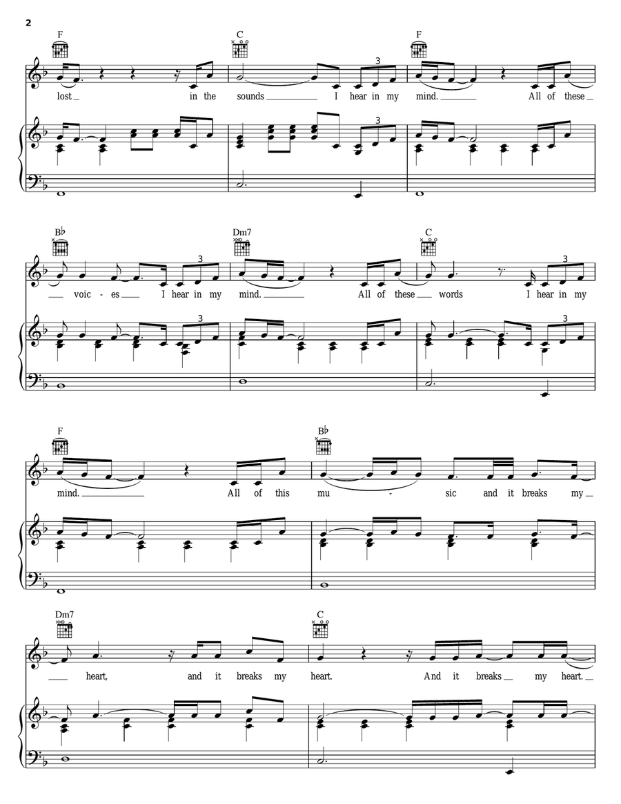 Fidelity Fidelity Piano, Vocal, Guitar scores gallery preview page 2