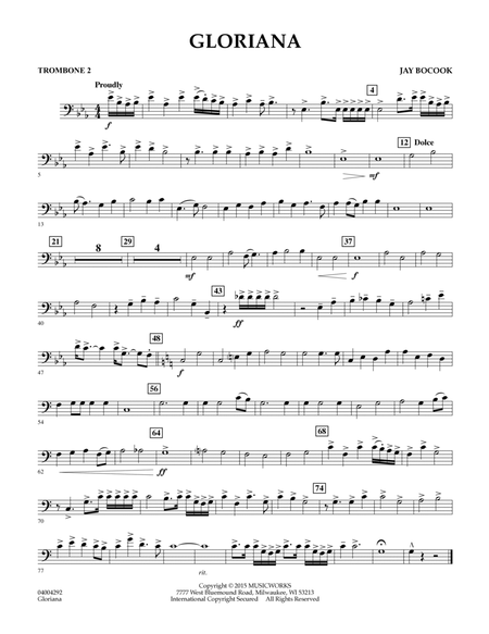 Gloriana - Trombone 2