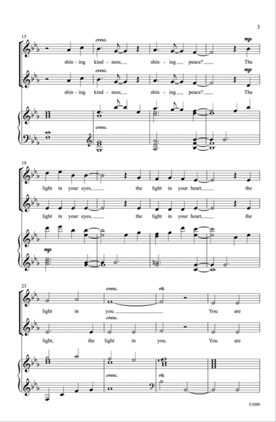 You Are Light Choir scores gallery preview page 2