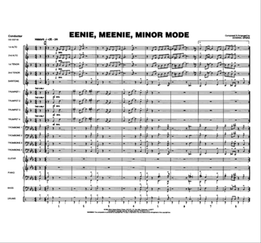 Eenie, Meenie, Minor Mode Jazz Ensemble scores gallery preview page 2