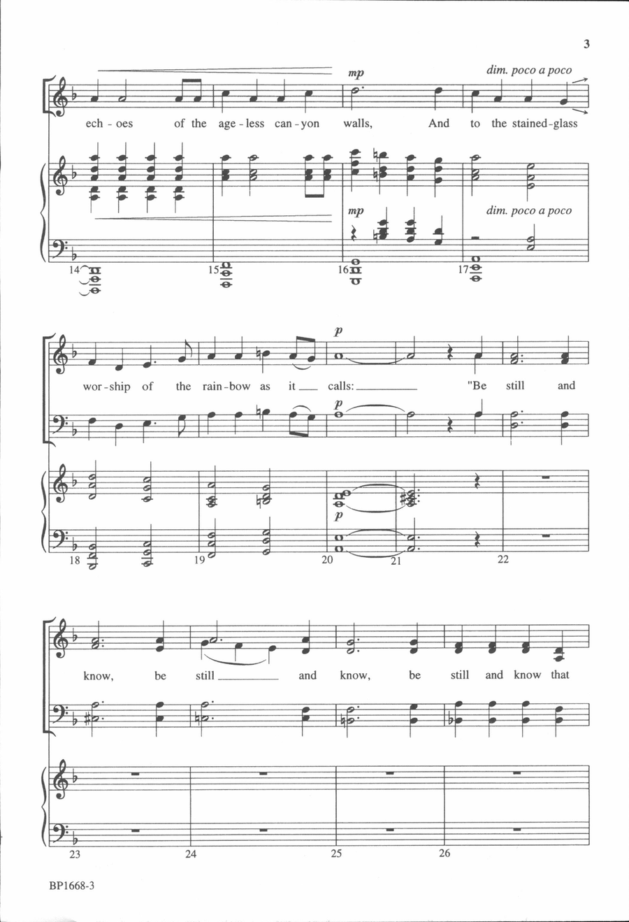 A Call to Silence 4-Part scores gallery preview page 3