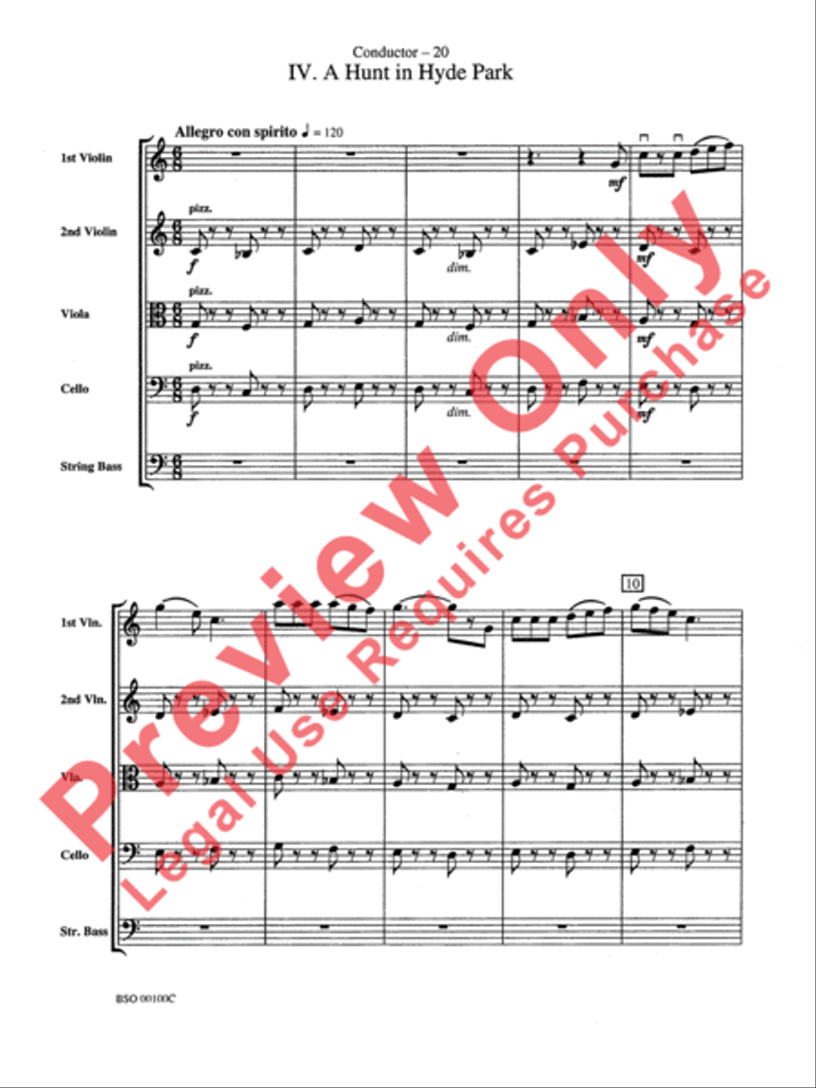 Knightsbridge Suite String Orchestra scores gallery preview page 22