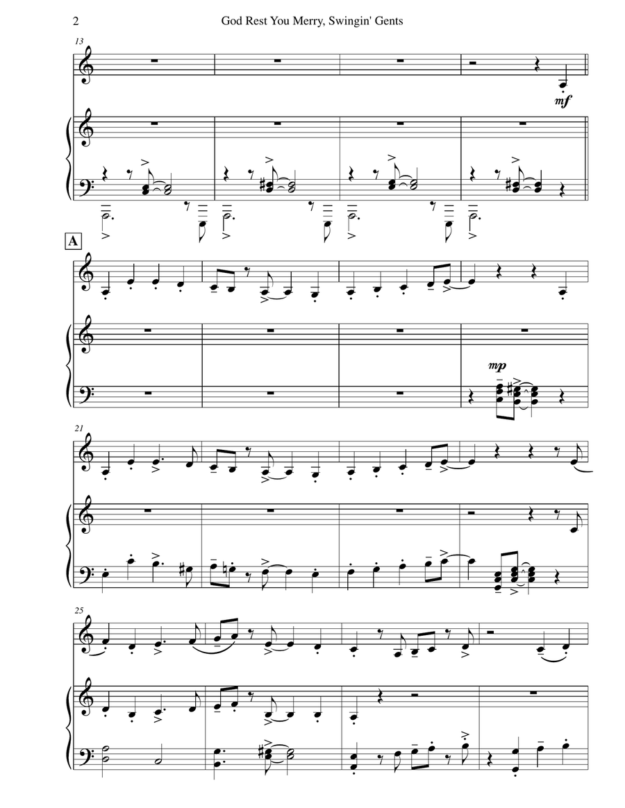 God Rest You Merry, Gentlemen Piano scores gallery preview page 4