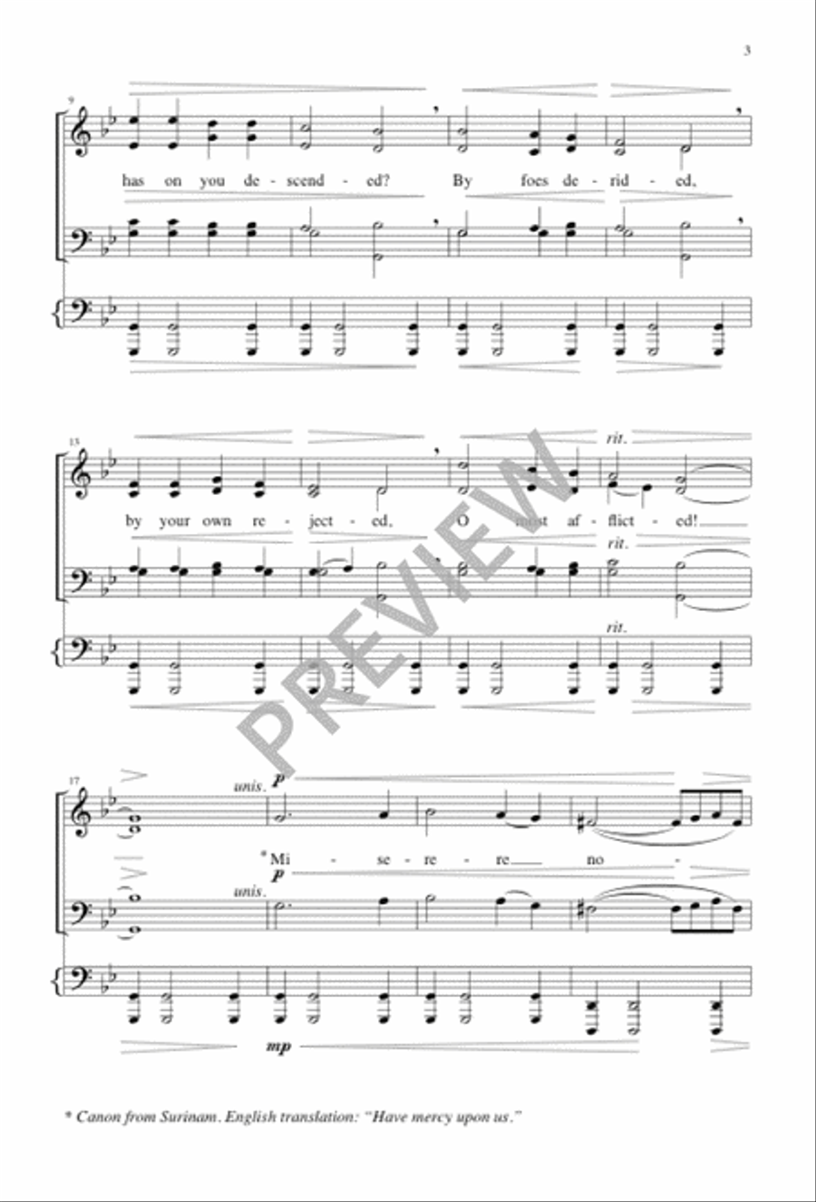 Ah, Holy Jesus Ah, Holy Jesus 4-Part scores gallery preview page 3