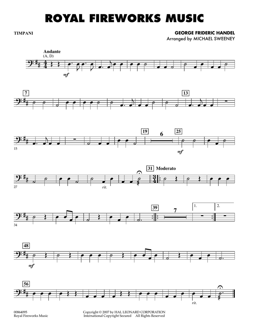 Royal Fireworks Music - Piano Orchestra scores gallery preview page 1