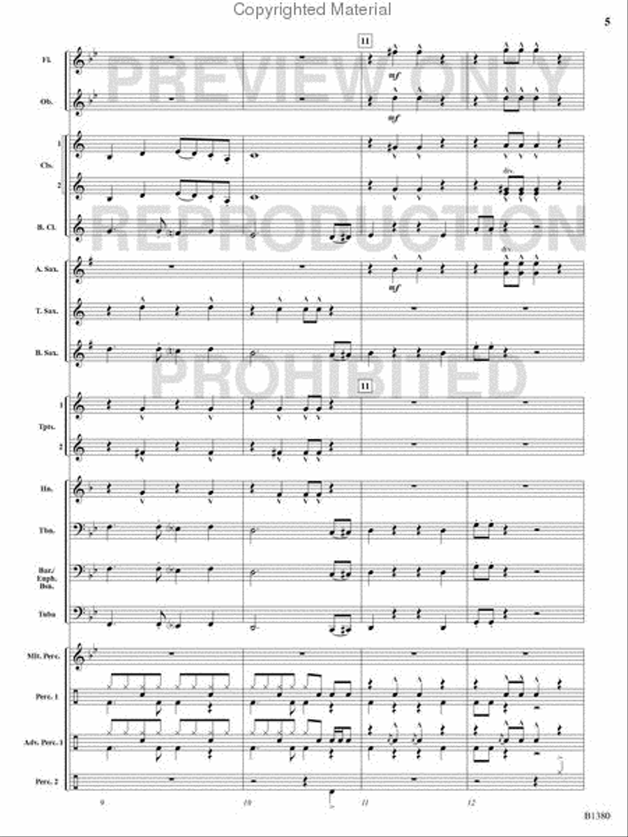 Traffic Jam Concert Band scores gallery preview page 4