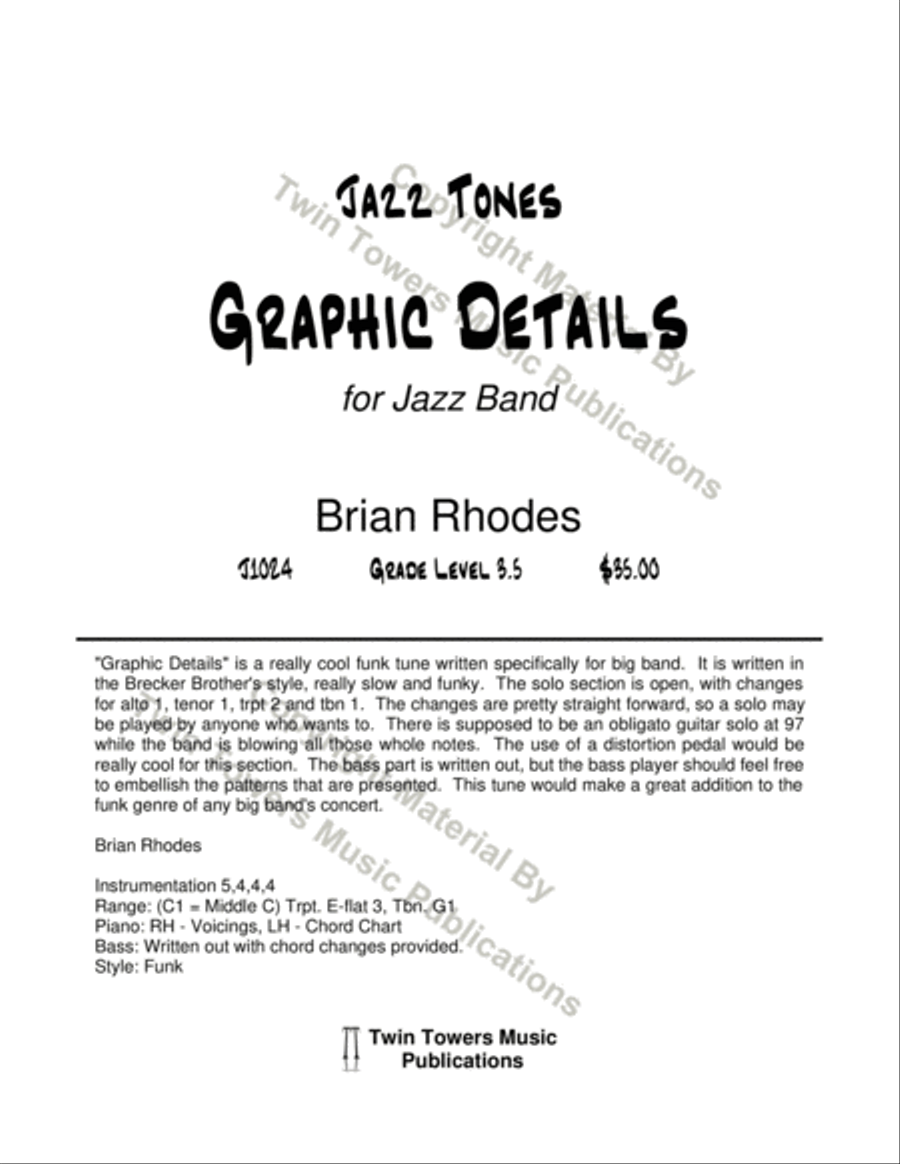 Graphic Details Graphic Details Jazz Ensemble scores gallery preview page 2