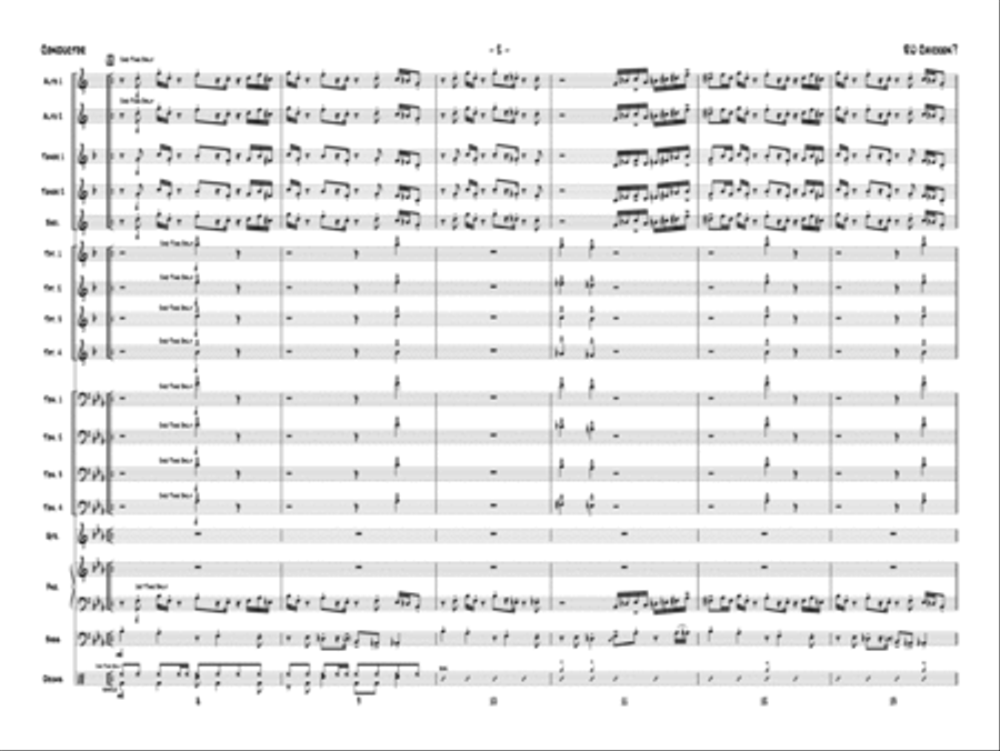 R U Chicken? Jazz Ensemble scores gallery preview page 3