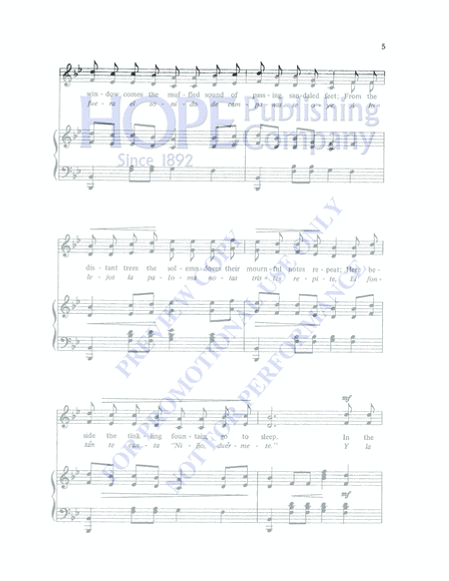 Spanish Lullaby SA scores gallery preview page 5