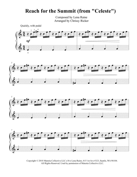 Reach for the Summit (Celeste) - intermediate piano image number null