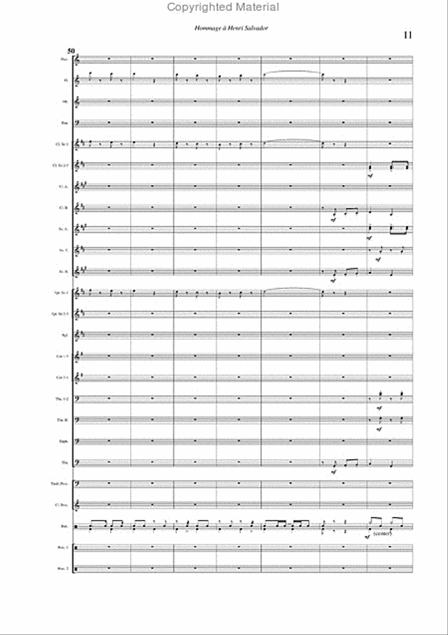 Salvador Medley Concert Band scores gallery preview page 9