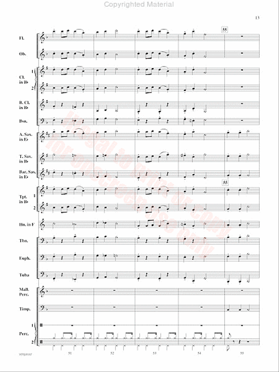 Swingin' Santa Concert Band scores gallery preview page 14