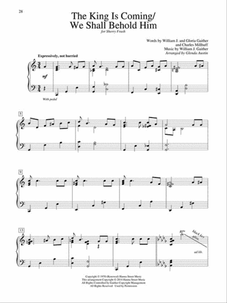 Solos for the Sanctuary – Gospel Piano Solo scores gallery preview page 5