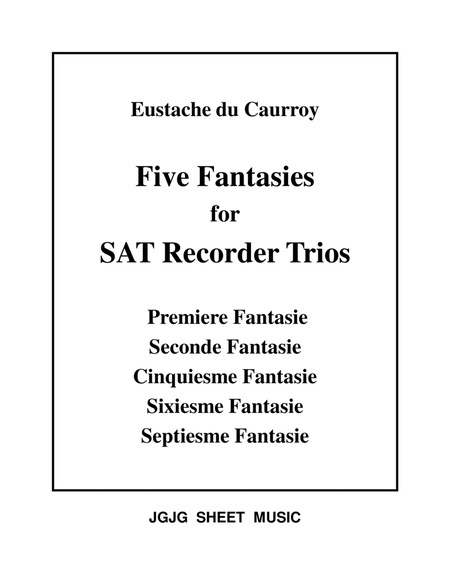 Five Du Caurroy Fantasies for SAT Recorder Trio image number null
