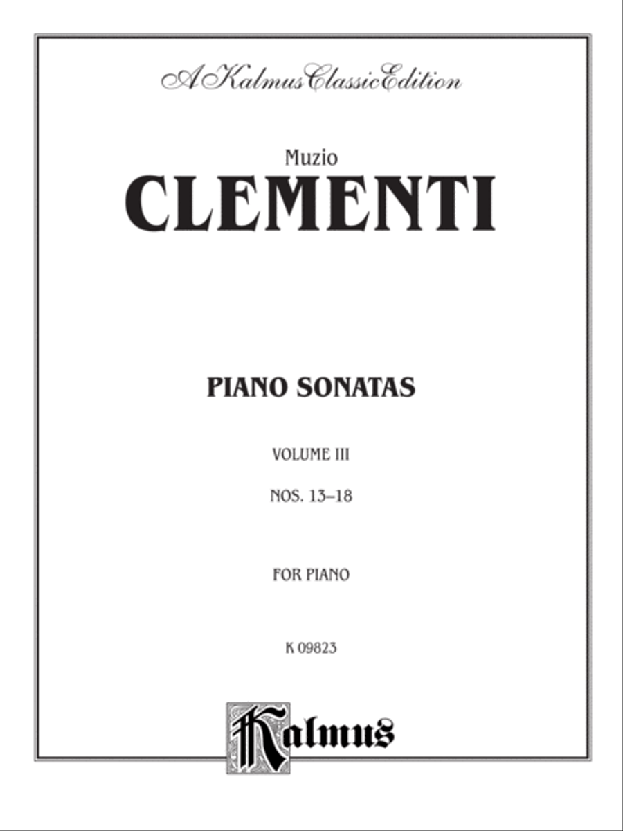 Piano Sonatas, Volume 3