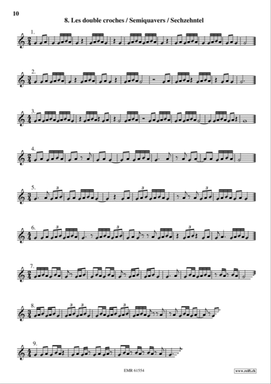 Exercices Rythmiques Volume 1 Cornet scores gallery preview page 11