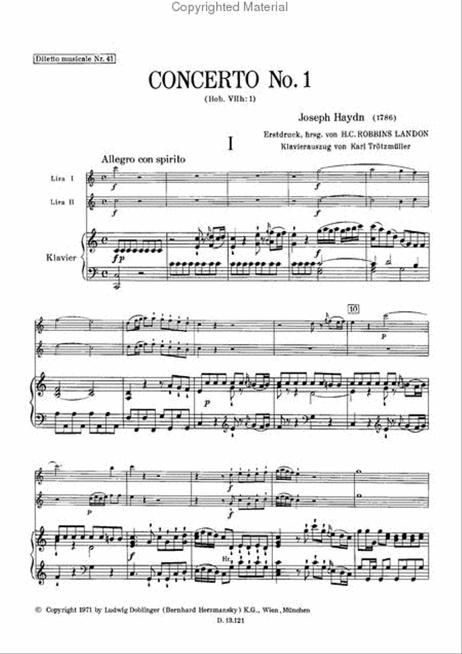 Concerto Nr. 1 C-Dur Hob. VIIh:1 Flute scores gallery preview page 2