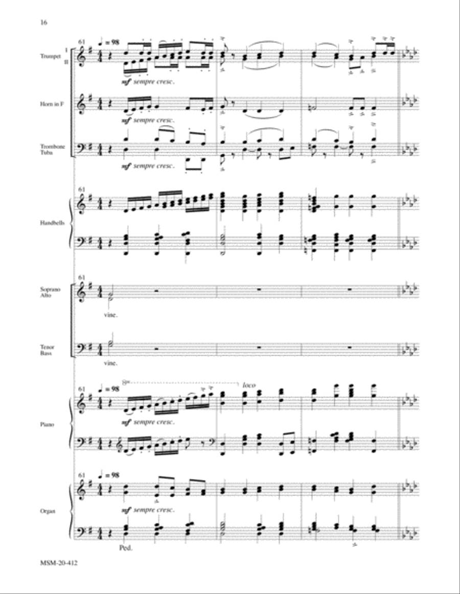 Joyful, Joyful, We Adore Thee 4-Part scores gallery preview page 7