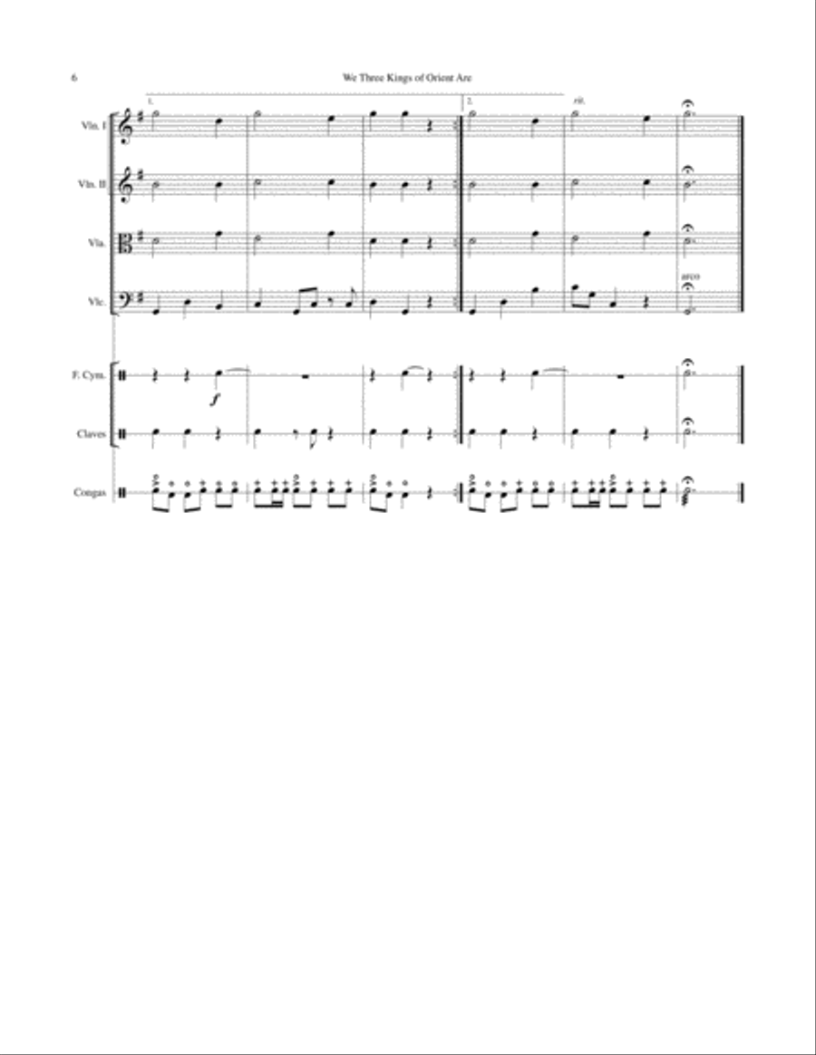 We Three Kings Of Orient Are Set of Parts scores gallery preview page 6