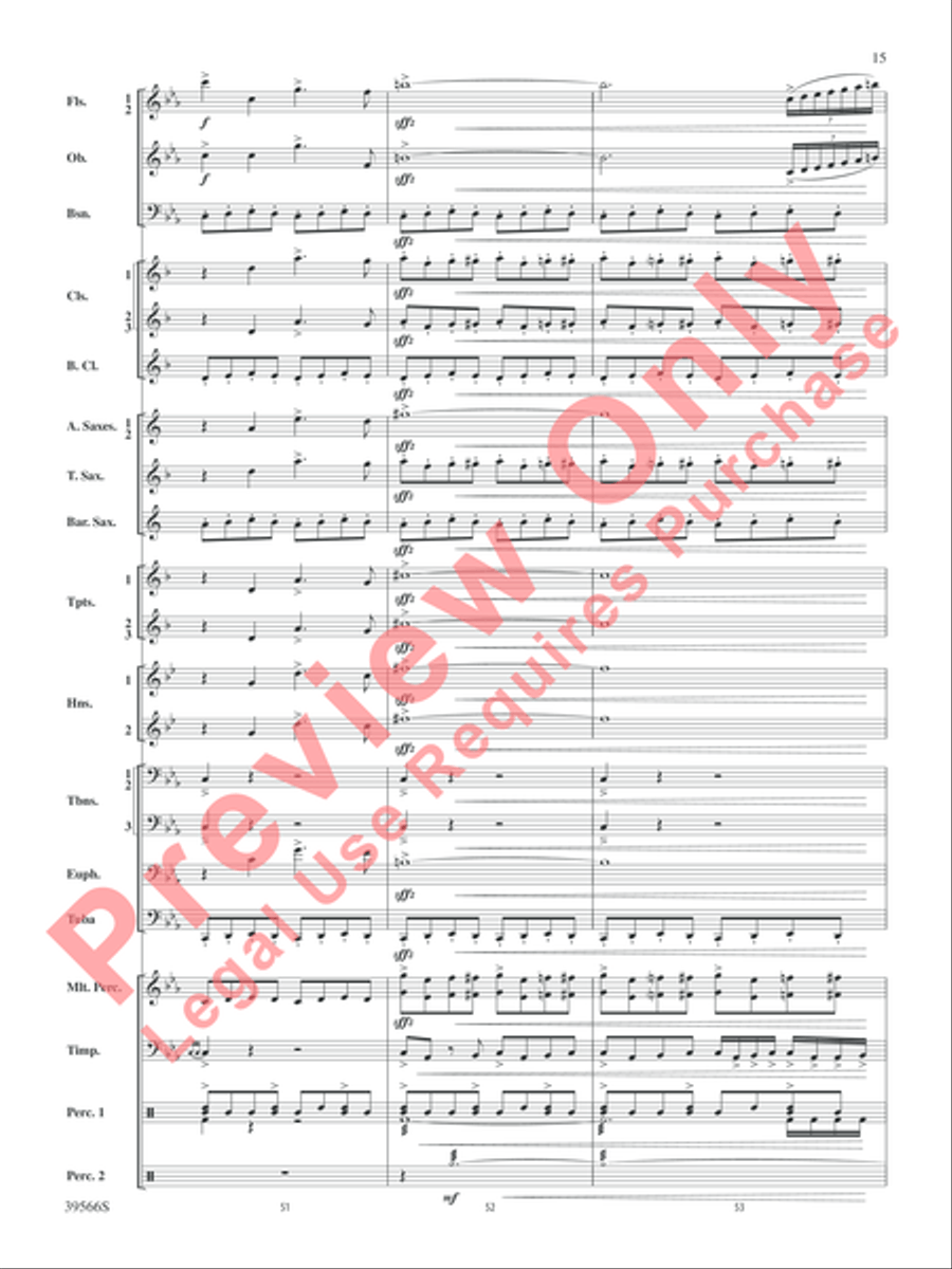At the Movies with Danny Elfman Concert Band scores gallery preview page 16