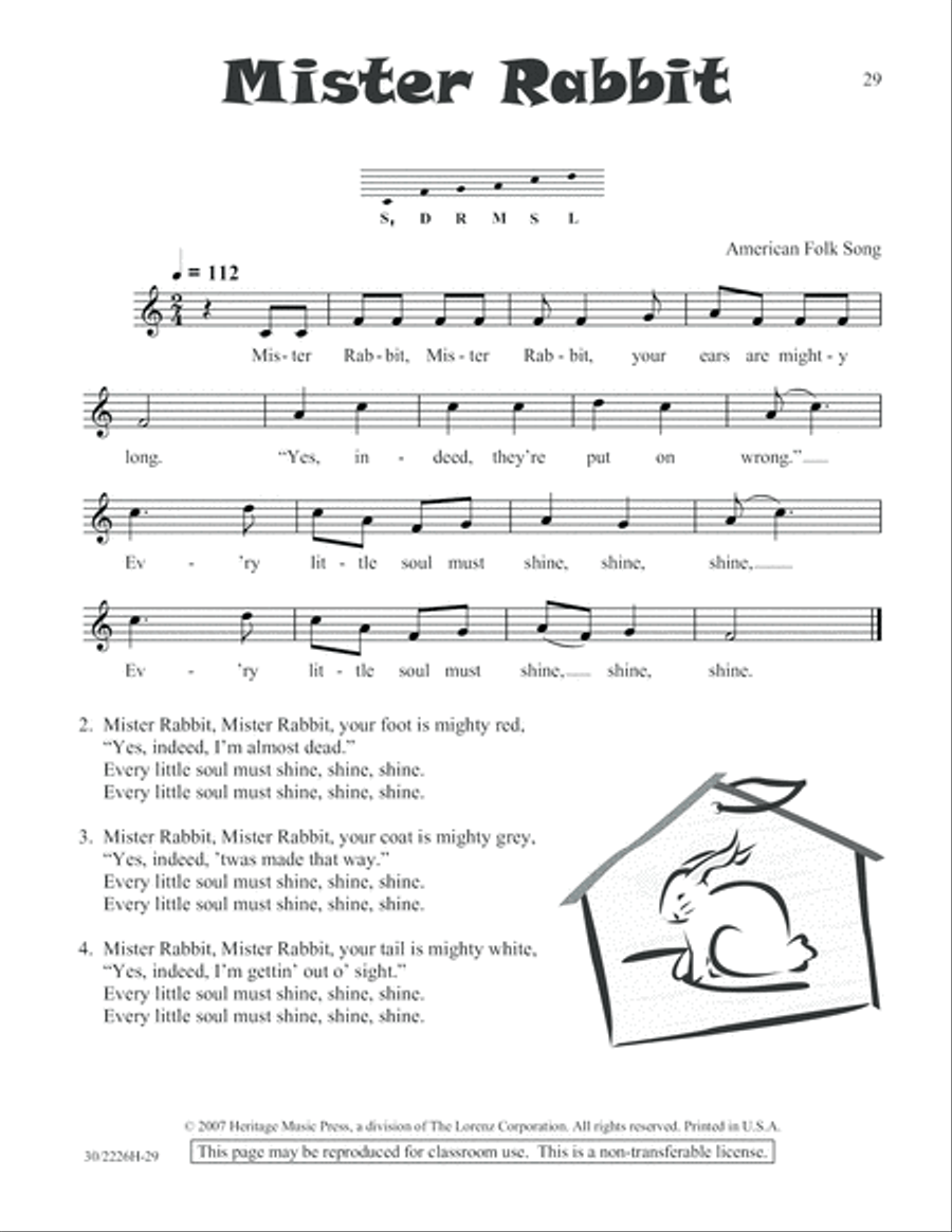 One-A-Day Warm-Ups for Orff Instruments Unison Choir scores gallery preview page 30