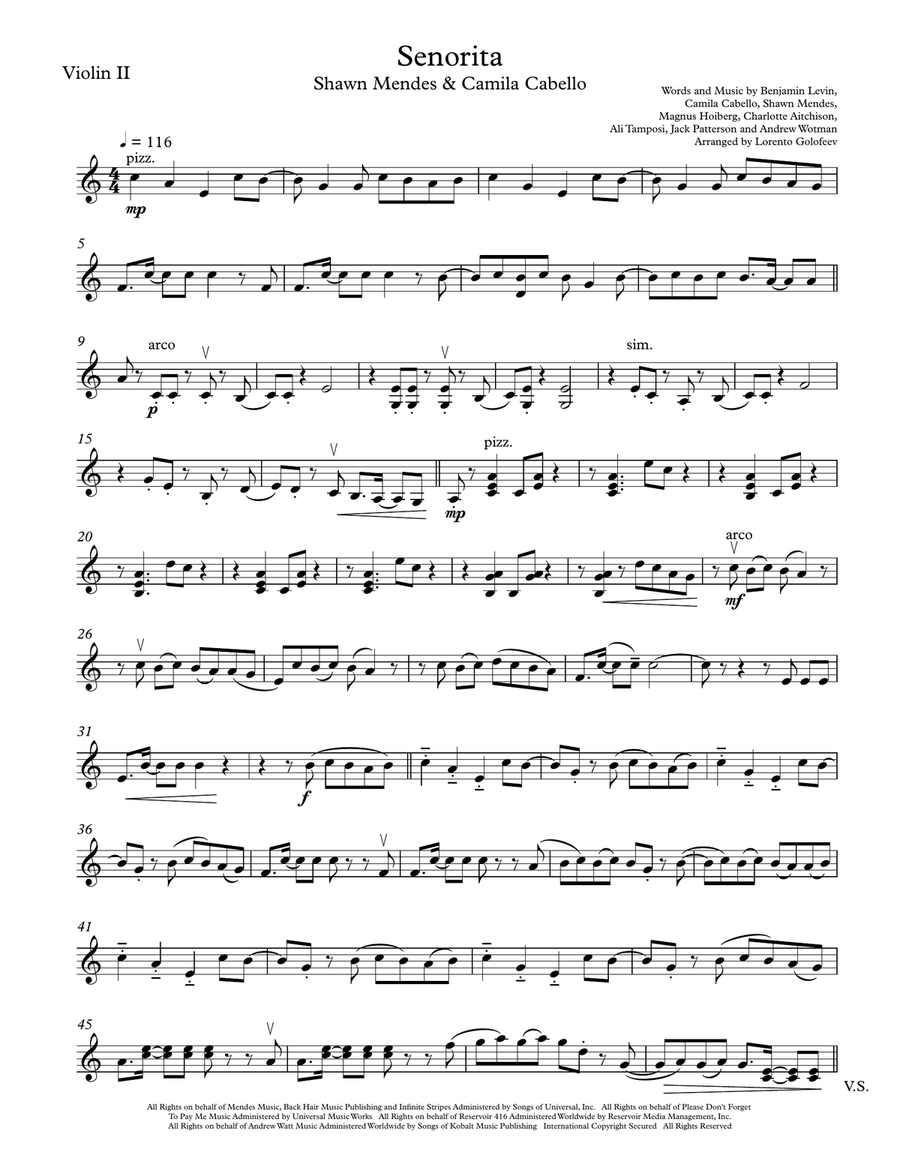 Senorita String Quartet scores gallery preview page 3