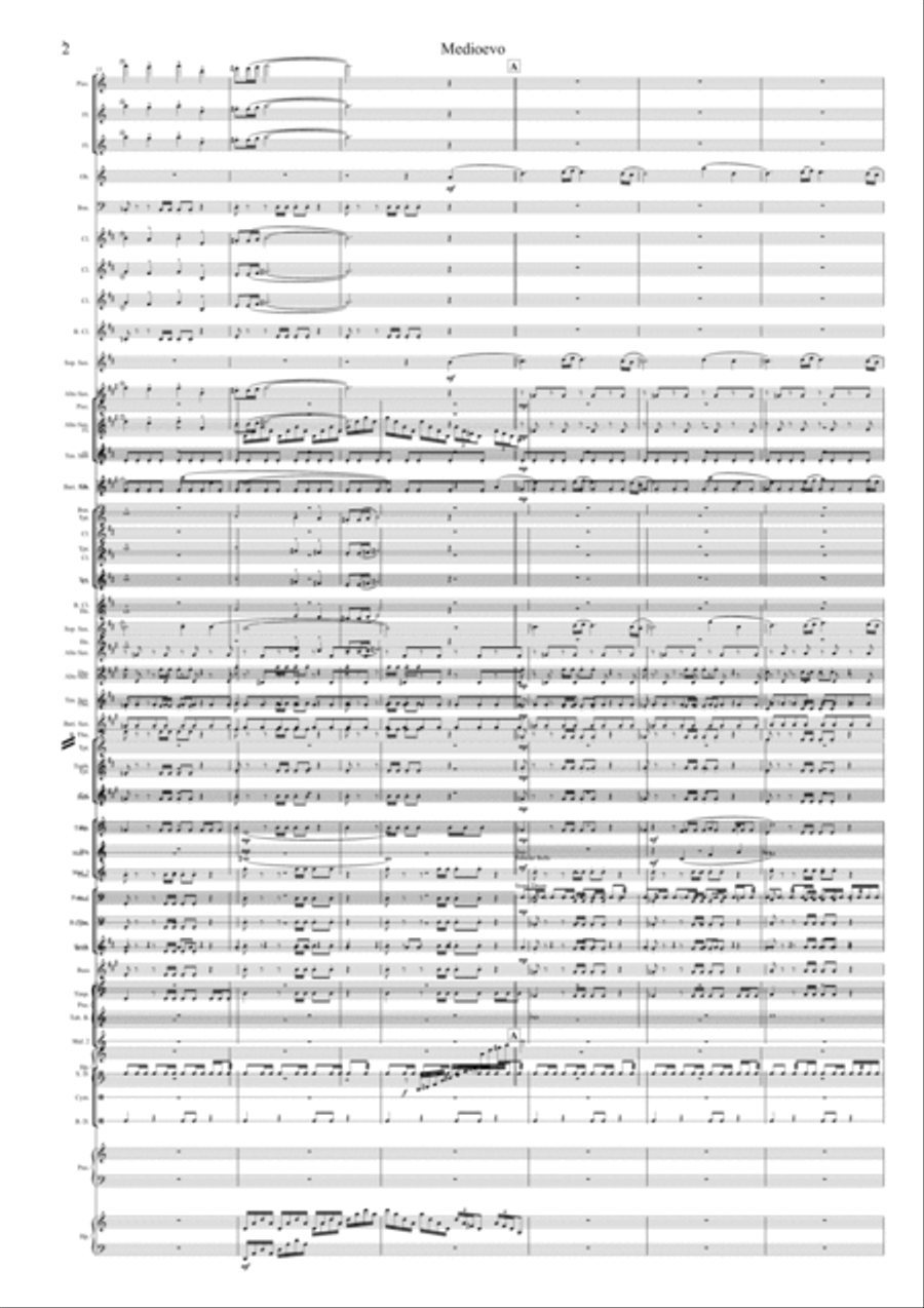 Medioevo By Jannes Jacobs Concert Band scores gallery preview page 2