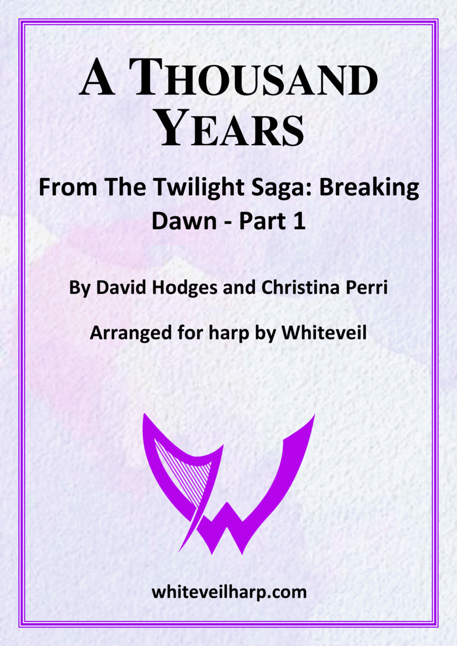 A Thousand Years Harp scores gallery preview page 1