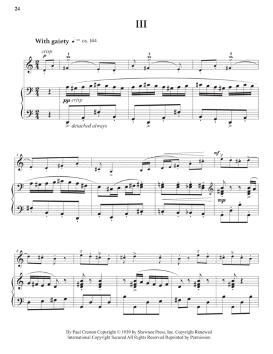 Saxophone Sonata Saxophone Sonata Alto Saxophone scores gallery preview page 3