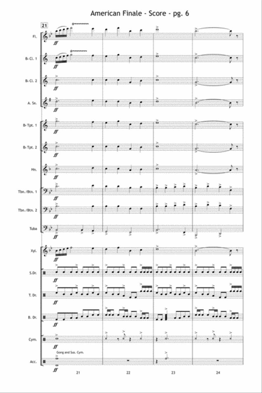 American Finale Marching Band scores gallery preview page 7