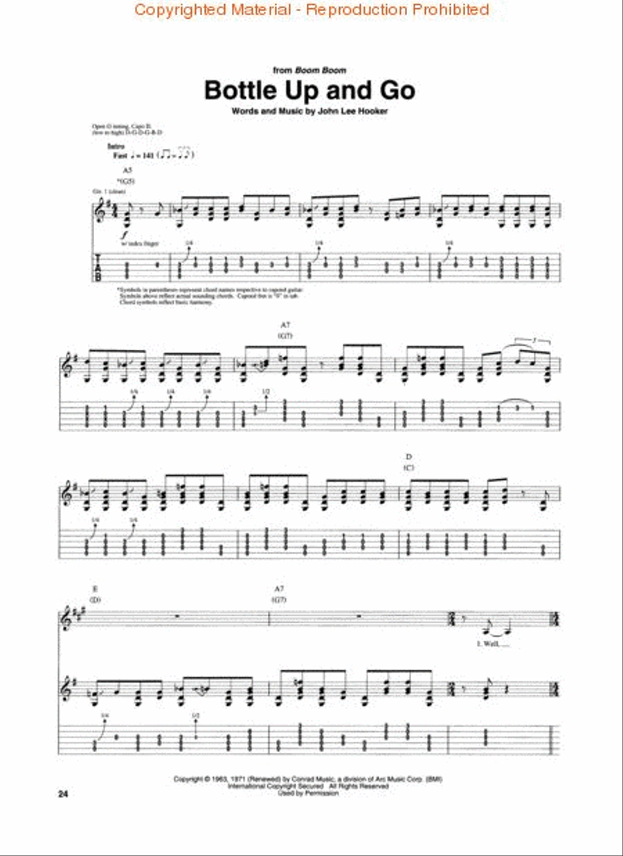 John Lee Hooker Anthology Electric Guitar scores gallery preview page 3