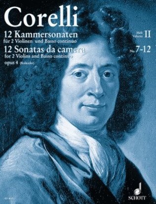 Book cover for 12 Chamber Sonatas, Op. 4 - Volume 2