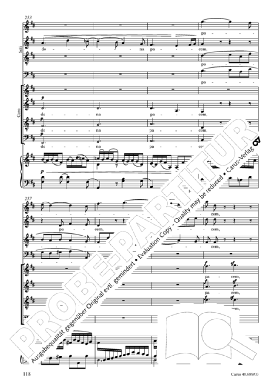 Missa solemnis 4-Part scores gallery preview page 119