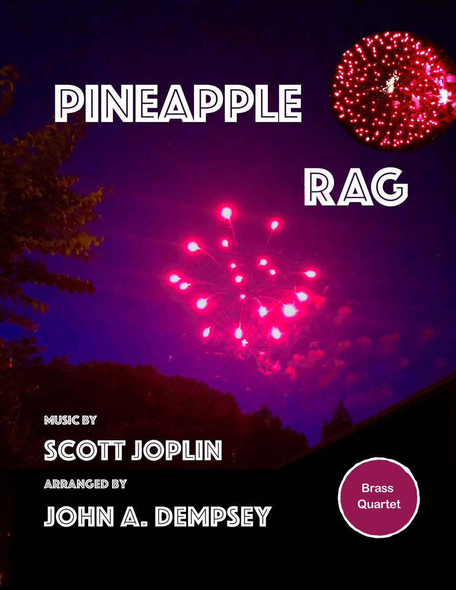 Pineapple Rag (Brass Quartet): Trumpet, Horn in F, Trombone and Tuba Brass Quartet scores gallery preview page 1