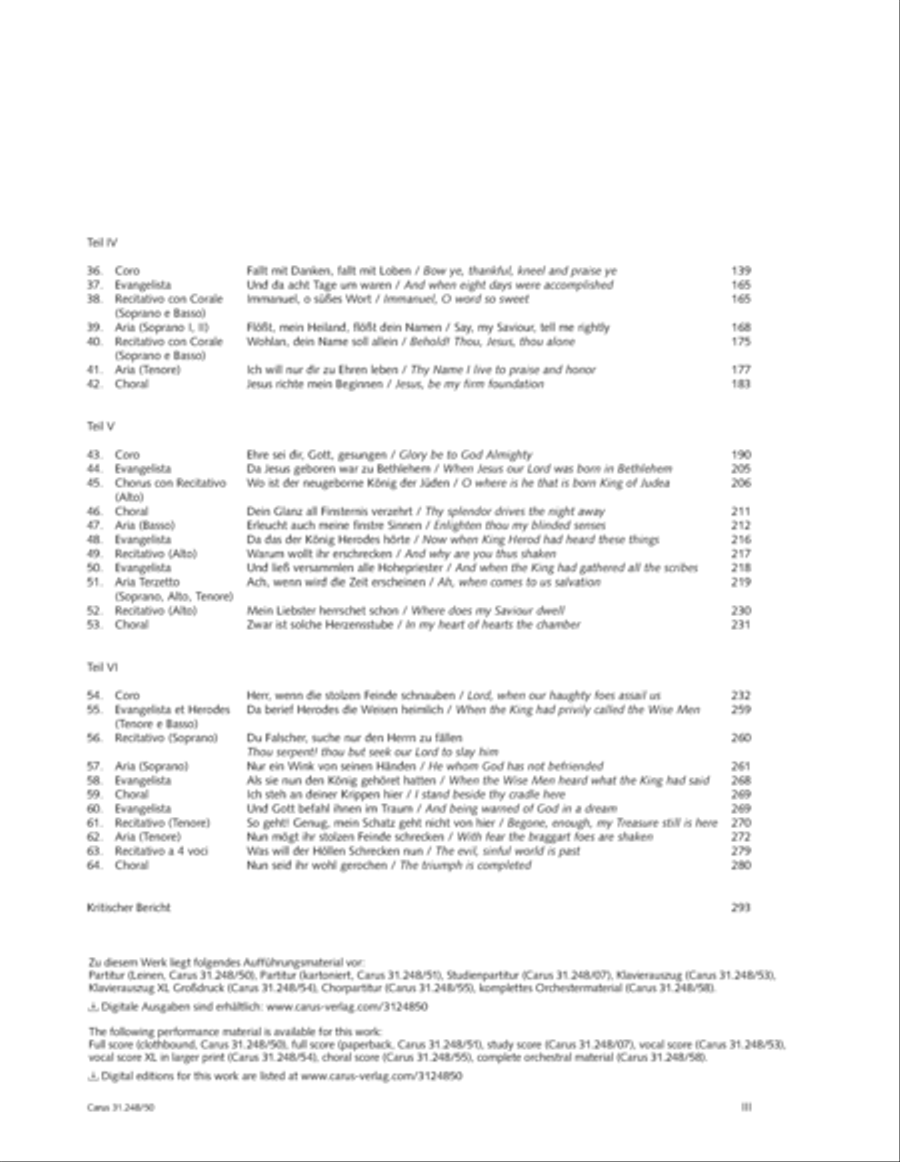 Christmas Oratorio Christmas Oratorio SSATB scores gallery preview page 4