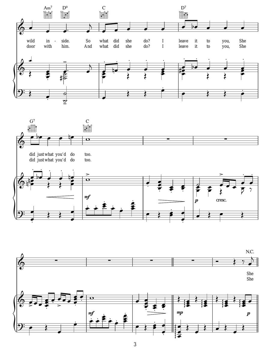 She Didn't Say Yes Guitar scores gallery preview page 3