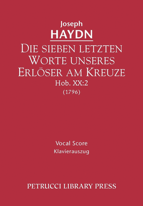 Book cover for Die sieben letzten Worte, Hob.XX.2
