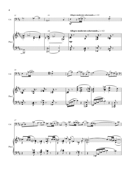 Sonata for Violoncello and Piano (Downloadable)